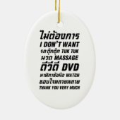 Ich Wollte TUK TUK MASSAGE DVD WATCH Vielen Dank Keramikornament (Hinten)