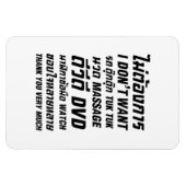 Ich Wollte TUK TUK MASSAGE DVD WATCH Vielen Dank Magnet (Horizontal)