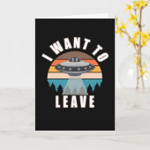 Ich wollte, UFO-Außerirdischen verlassen Karte (Gelbe Blume)