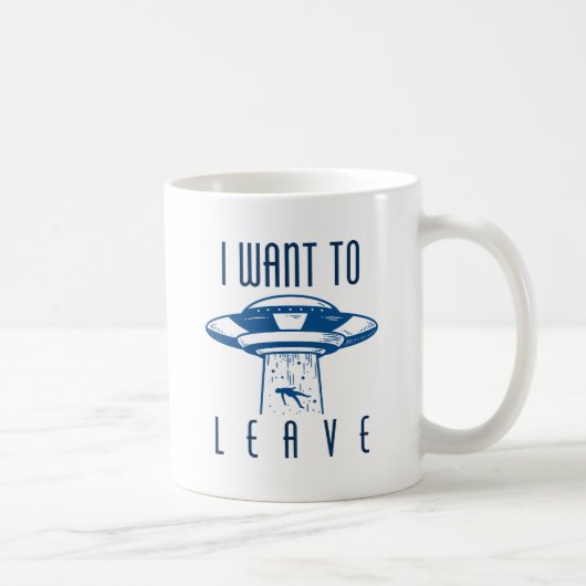 Ich Wollte Verlassen Kaffeetasse (Rechts)