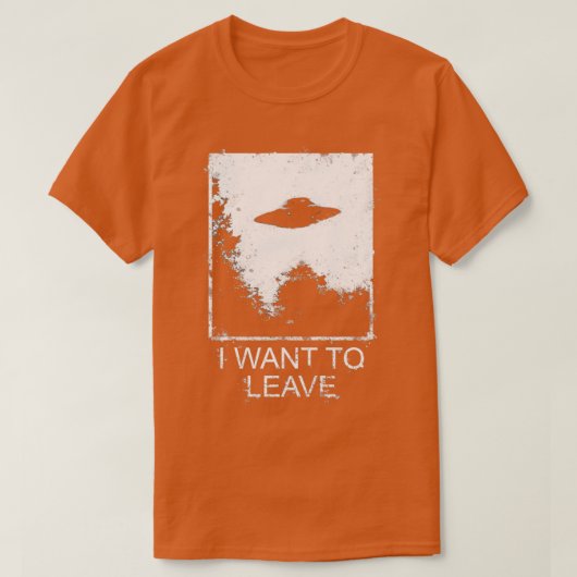 Ich Wollte Verlassen T-Shirt (Design vorne)