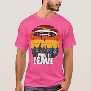 Ich Wollte, Vintage Alien Ufo Glaube, Neuheit Verl T-Shirt