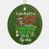 Ich wollte Weihnachtsfilme mit meiner Yorkie zu se Keramik Ornament (Links)