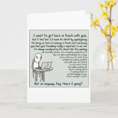 Ich wollte, wieder in Touch mit Ihnen (Original) Karte (Gelbe Blume)