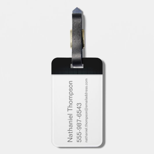 Ich Wollte Zauberer zu werden Gepäckanhänger (Rückseite vertikal)