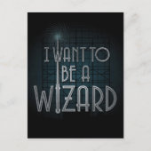 Ich Wollte Zauberer zu werden Postkarte (Vorderseite)