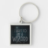 Ich Wollte Zauberer zu werden Schlüsselanhänger (Vorne)