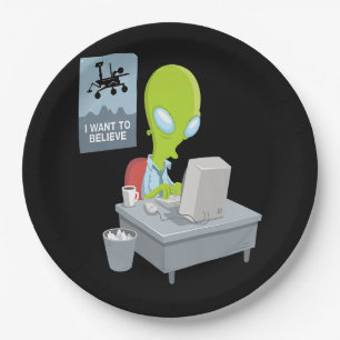 Ich wollte zu glauben, Alien Version von Alien lus Pappteller