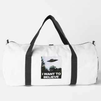 Ich wollte zu glauben duffle bag