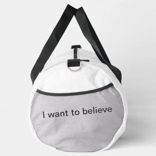 Ich wollte zu glauben duffle bag (Rechts)