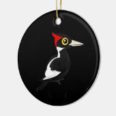 Ich Wollte zu glauben, Elfenbeinspecht Birdorab Keramik Ornament (Links)