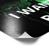 Ich Wollte zu glauben, Film Retro 90er, Alien UFO Fotodruck (Ecke)