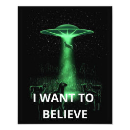 Ich Wollte zu glauben, Film Retro 90er, Alien UFO Fotodruck