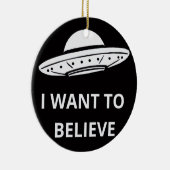 Ich Wollte zu glauben, Film Retro 90er, Alien UFO Keramik Ornament (Rechts)