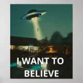 Ich Wollte zu glauben, Film Retro 90er, Alien UFO Poster (Vorne)