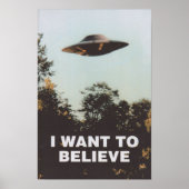 Ich Wollte zu glauben, Film Retro 90er, Alien UFO Poster (Vorne)