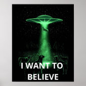 Ich Wollte zu glauben, Film Retro 90er, Alien UFO Poster (Vorne)