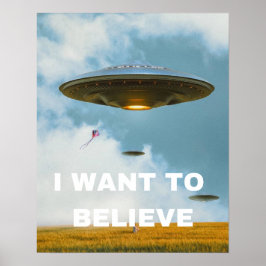 Ich Wollte zu glauben, Film Retro 90er, Alien UFO Poster