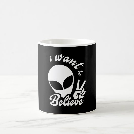 Ich Wollte zu glauben Kaffeetasse (Mittel)