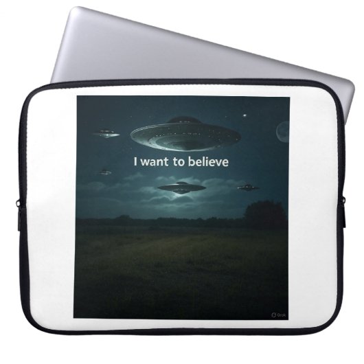 Ich wollte zu glauben laptopschutzhülle (Vorderseite)