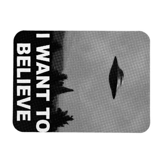 ICH WOLLTE ZU GLAUBEN MAGNET (Horizontal)