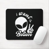 Ich Wollte zu glauben Mousepad (Mit Mouse)
