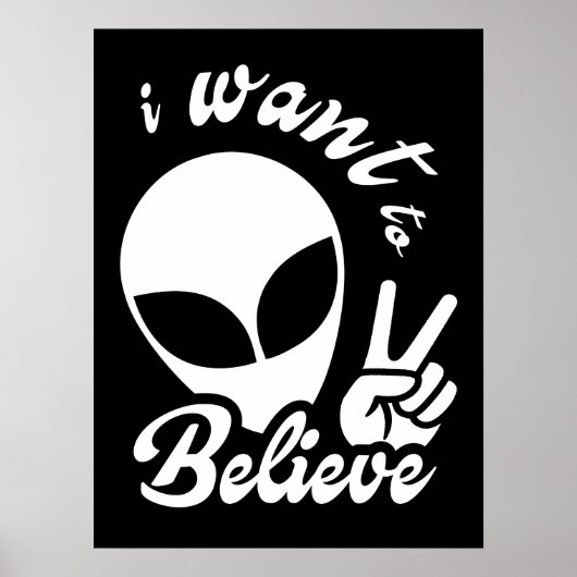 Ich Wollte zu glauben Poster (Vorne)