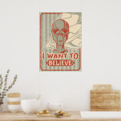 Ich Wollte zu glauben Poster (Küche)