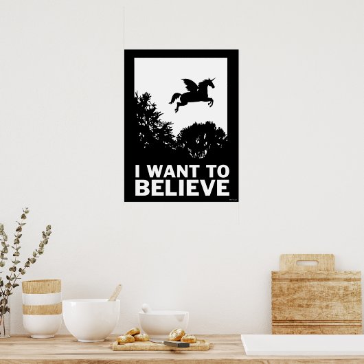 Ich Wollte zu glauben Poster (Küche)