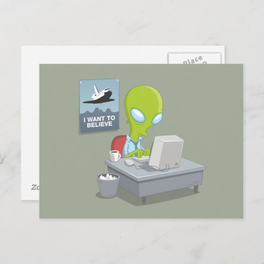 Ich Wollte zu glauben Postkarte (Vorne/Hinten)