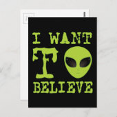 Ich Wollte zu glauben Postkarte (Vorne/Hinten)