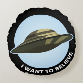 Ich Wollte zu glauben, runden Kissen