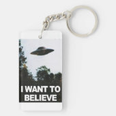 Ich wollte zu glauben schlüsselanhänger (Rückseite)