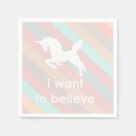 Ich wollte zu glauben serviette (Vorderseite)