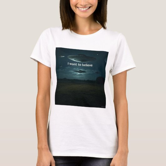 Ich wollte zu glauben T-Shirt (Vorderseite)