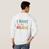 ICH WOLLTE ZU GLAUBEN T-Shirt (Schwarz voll)