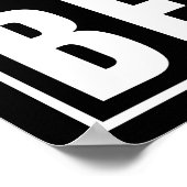 Ich Wollte zu glauben - UFO Raumschiff (weiß) Poster (Ecke)