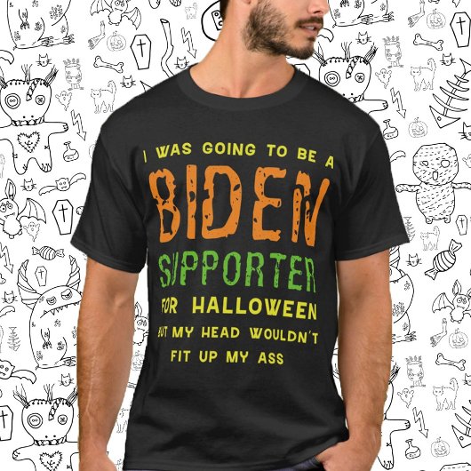 Ich wollte zu Halloween ein Unterstützer von Biden T-Shirt