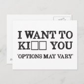 ICH WOLLTE ZU KI_ _ YOU POSTKARTE (Vorne/Hinten)