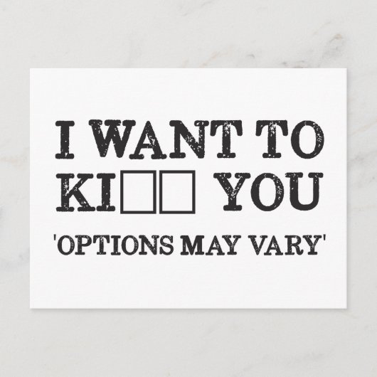 ICH WOLLTE ZU KI_ _ YOU POSTKARTE (Vorderseite)