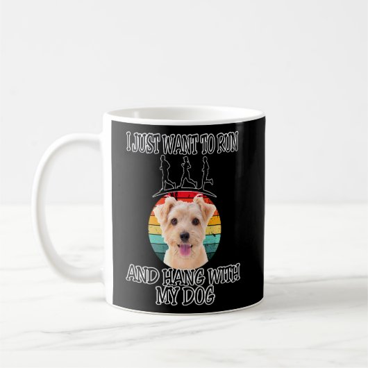 Ich Wollte zu laufen & Hang W Norfolk Terrier Kaffeetasse (Links)