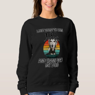 Ich Wollte zu laufen & Hang W Saluki Sweatshirt