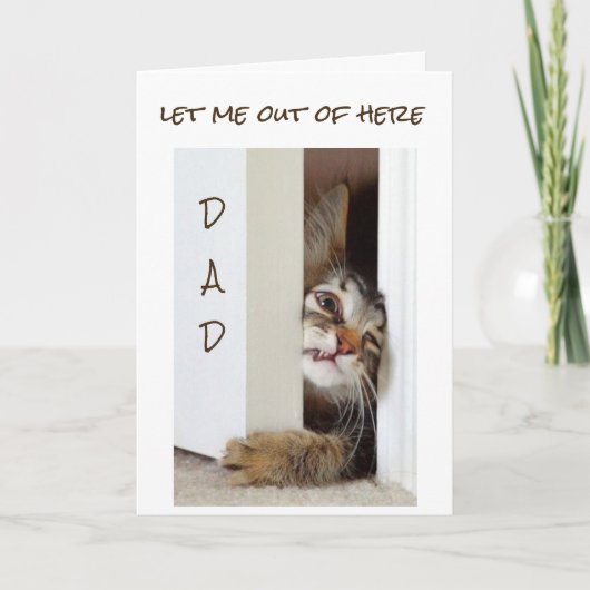 ICH WOLLTE ZU SAGEN **GLÜCKLICH GEBURTSTAG VATER** KARTE (Vorderseite)