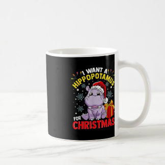 Ich Wollte zu Weihnachten einen Hippopotamus Kaffeetasse