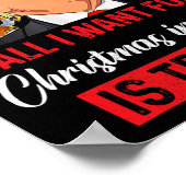 Ich Wollte zu Weihnachten im Juli ist Trump lustig Poster (Ecke)