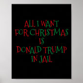 Ich Wollte zu Weihnachten ist Donald Trump im Gefä Poster (Vorne)