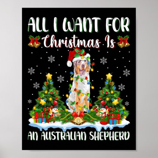 Ich Wollte zu Weihnachten ist ein australischer Sc Poster (Vorne)