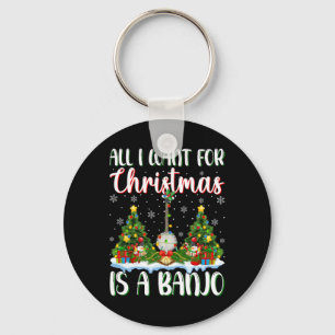 Ich Wollte zu Weihnachten ist ein Banjo Weihnachts Schlüsselanhänger