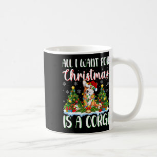 Ich Wollte zu Weihnachten ist ein Corgi Dog Xmas T Kaffeetasse
