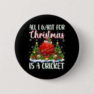 Ich Wollte zu Weihnachten ist ein Cricket-Weihnach Button